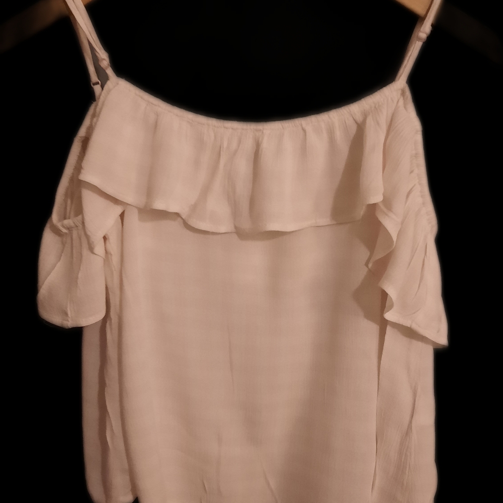 Women's Pink Ruffle Top